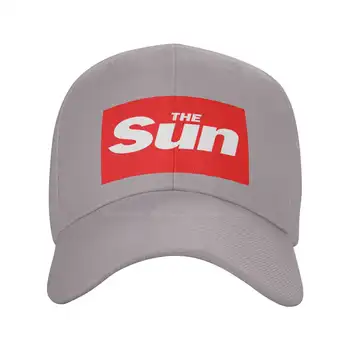 Slnko Logo Vytlačené Grafické Logo Značky Vysokej kvality Denim spp Pletené klobúk Baseball cap