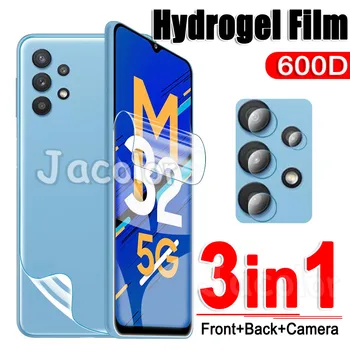 3 V 1 Screen Protector Samsung Galaxy M32 4G M42 5G M12 M13 M22 M02s Fotoaparát Skla Späť M 32 42 5 G 13 02s 02 Hydrogel Film