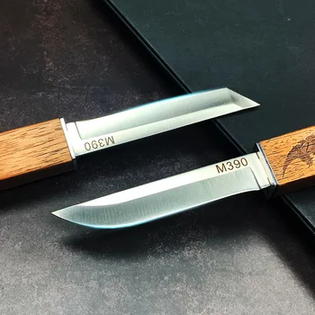 Čepeľ materiál M390 ocele, dragon a phoenix dvojitý nôž, outdoor camping nôž nôž na ovocie
