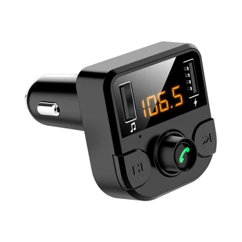 Auto Duálny USB Nabíjačka, Bluetooth 5 0 LED Obrazovky Potlačením Hluku MP3 Prehrávač handsfree Súprava do Auta FM Vysielač