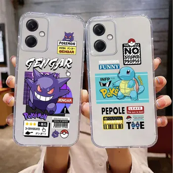 Japonsko, Anime P-Pokémon Jasné Soft Telefón Prípade Pre Xiao Redmi Poznámka 12 11 11T 11S 10 9 9S 9T 8 Pro Plus Max Transparentné puzdro