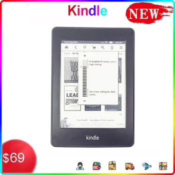 6 palcový Atrament Dotykový Displej E-ink Ebook Kindle Paperwhite Nadnárodné Jazyky E-Book Čítačky S Podsvietenie, Čítanie