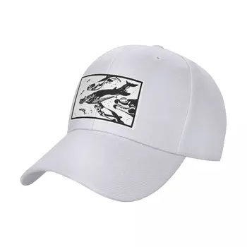 Inktober deň 14 - Tick šiltovku čierny klobúk boonie rybársky klobúk, Klobúk Mužov a Žien