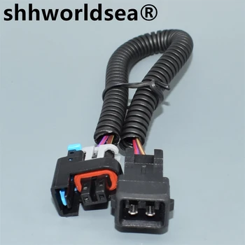 shhworldsea 1pcs 2 Pin 15326181 15411633 Automobilový 282189-1 EV6 Injektor Plug Auto Konektor Pre zväzku káblov v automobile