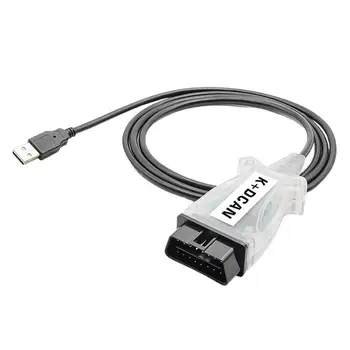 Push-tlačidlo Prepnúť Auto Diagnostický Kábel USB OBD2 Rozhranie S vypínačom OBD2 Diagnostický Scanner Tool FT245RL Čip Auto Diagnostické