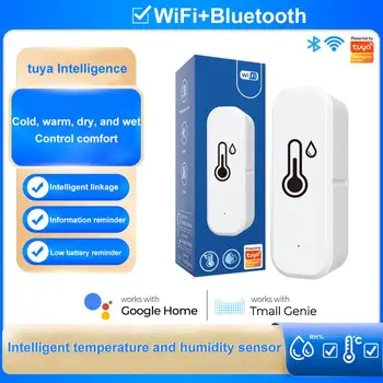 NOVÉ Tuya WiFi/Zigbee Smart Teplota a Vlhkosť Detektor Vlhkosť Senzor Smart Home Security Pracovať S Alexa Google