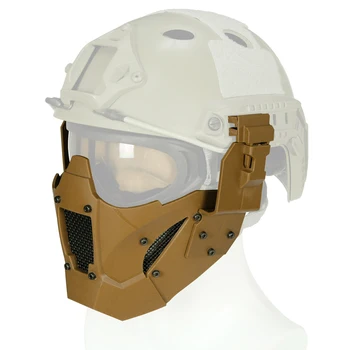 Taktické Maska s Nastaviteľný Elastický Popruh Vojenské Maska 700FPS Odolnosť voči Nárazu Tváre Ochranné Masky Odnímateľný pre Vzdelávanie
