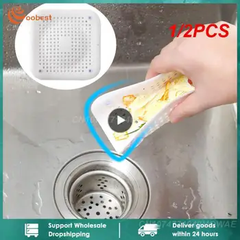 1/2KS Vlasy Filter Umývadlo Anti-blocking Nečistôt, Vaňou, Sprchou Poschodie Vypúšťacia Zátka Silikónová Kuchyňa Dezodorant Plug Kúpeľňa