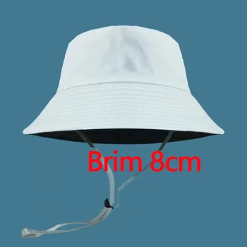 Unisex Klobúk Čiernou Farbou Obojstranné Jednoduché Bob Hip Hop Vedierko Hat pánske, dámske Panama Beach Rybárske Slnko Spp
