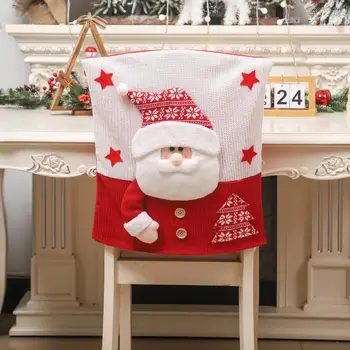 Slávnostné Stoličky, Dekorácie, Ľahký-k-používať Stoličku Kryt Slávnostné Vianočné Poťahy Santa Claus Snehuliak Elk Dizajn pre Stoličky