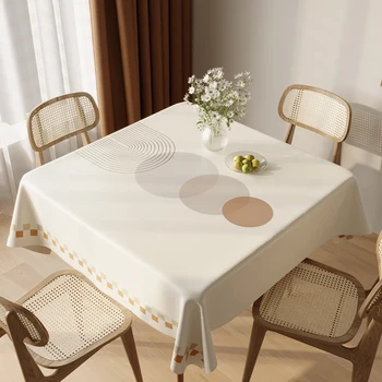 Obrus, umývateľný, vode, oleju a obarenie odolné PVC čaj obrus, štvorcový jedálenský stôl handričkou