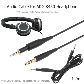 1,5 m Audio Káblom 2,5 mm Samec na 3,5 mm pre AKG K450 Q460 K480 K451 Slúchadlá