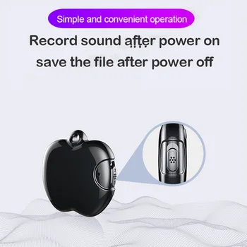 Mini Digitálny Hlasový Záznamník Prívesok Aktivované Zvukom Profesionálne Diktafón Jeden Clice Záznam Šifrovanie Súborov Audio Rekordér Otg