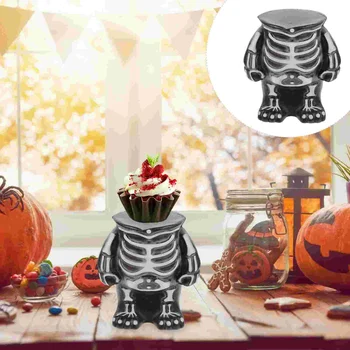 Tortu Držiak Halloween Dekorácie Tvarované Plastové Displej Base Black Doplnky, Dekoratívne Potravín Party Láskavosti