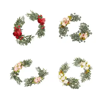 2x Umelé Kvety Swag Svadobné Arch Kvety pre DIY Burgundsko Rose