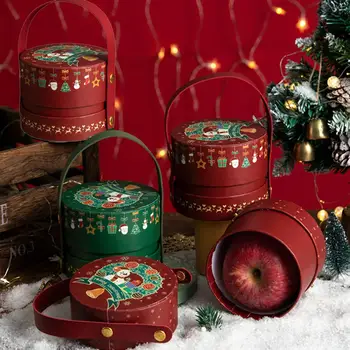 Vianočné Jablká Darčeka Santa Prvok Vytlačené Slávnostné Cukrovinky, Čokoláda Balenie Home Party Dodávky