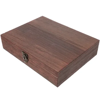 Drevené Úložný Box Jemné Poklad protiprachová Prípade Okuliare Organizátor