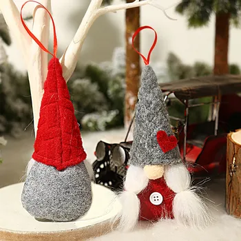 2pc Vianočné Trpaslíci Bábika Anonymný Plyšové Santa Gonk Elf, Trpaslík Vianočný Strom Visí Ozdoby Šťastný Nový Rok 2024 Drop Ozdoby