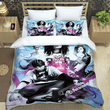 Tokio Hotel si kapela vytlačené posteľná bielizeň Sady nádherné posteľ dodávky nastaviť perinu postele prikrývku nastaviť posteľná bielizeň nastaviť luxusný darček k narodeninám