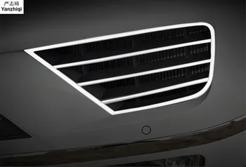 Predné hmlové svietidlo predné hmlové svietidlo mriežka tieni rámu, tela, dekorácie auta, styling pre VW Volkswagen 2011-2017 Touareg Príslušenstvo