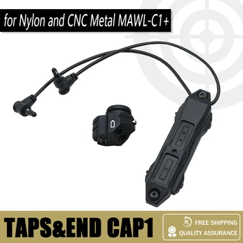 Taktické Augmented Tlakový Spínač s Dvoma Žeriav-typ Zástrčky a ES1 Endcap Dual Control Switch pre Nylon a CNC Kovové MAWL-C1+