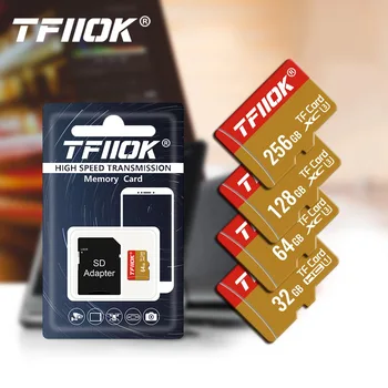 TFIIOK Pôvodné Mini SD karta 128 GB Pamäťová Karta 256 GB 64 GB TF Karty na telefón, Kamier, MP3/MP4 Prehrávač High Speed Flash Pamäťové Karty