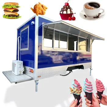 OEM Kávy Kiosk Snack Pizza Taco BBQ Hot Dog Ice Cream Košíka Koncesie Potravín Trailer Mobile Potravín Vozidlo s plne vybavená Kuchyňa
