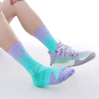 Pánske Stredné Zúžený Basketbal Ponožky Profesionálne Športové Ponožky Outdoor Cyklistické Lezenie Beží Priedušná Dospelých Mužov Ponožky