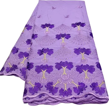 YQOINFKS Swiss Voile Čipky Textílie Vyšívané 2023 Vysoká Kvalita Bavlnenej látky Žena Príležitosti Strana 5 Metrov Nigéria Dizajn KY-5074