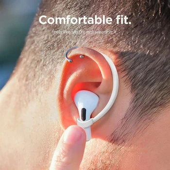 1Pair Anti-stratil Earhook Eartips Bezpečné Uchytenie Silikónové Bezdrôtové Slúchadlá Ochranné Príslušenstvo Držiaky Pre Apple AirPods 1 2 3 Pro