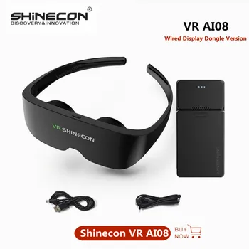 Shinecon VR AI08 3D Imax Okuliare Káblové Zobrazenie Verzie SC-AI08 4K Headset Obrie Obrazovky Stereo Kino Virtuálnej Reality Vr Okuliare