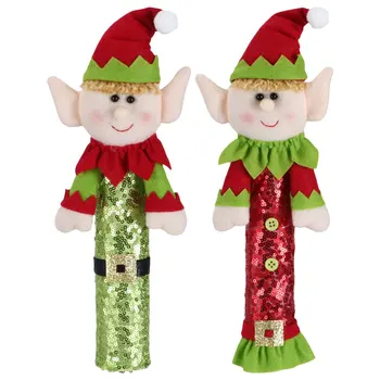 Christmas Elf Chladnička Rukoväť Zahŕňa Roztomilý Kuchynské Spotrebiče Rukoväť Zahŕňa Elf kľučky Rukavice pre Umývačka riadu Dverí Rukoväť