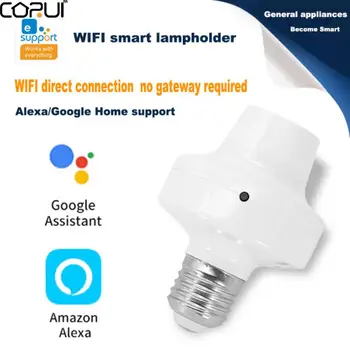 CORUI EWeLink WiFi Smart LED E27 objímky Žiarovky Base Časovač, Diaľkové Ovládanie Hlasom Alexa Domovská stránka Google Asistent