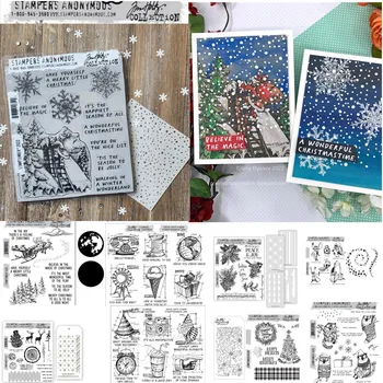 Vianočné Santa Snowflake Pečiatky Rezanie Kovov Zomrie Šablóny Pre DIY Scrapbooking fotoalbum Craft Papier Remeselníci Darčekové Karty