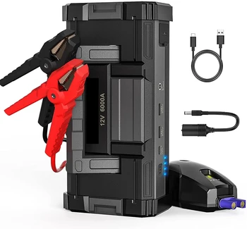 Silné Auto Skok Starter S dvomi USB Rýchle Nabíjanie 6000A 32000mAh autobatérie Skok Starter(pre Všetky Plynové Alebo Až 12L Nafty)