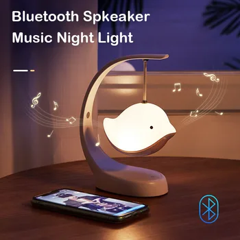 Bluetooth Reproduktor Cartoon Vtákov Nočné Lampy Prenosné Malý Subwoofer Páse s nástrojmi Svetlá pre Domova Audio Music Bezdrôtových Reproduktorov