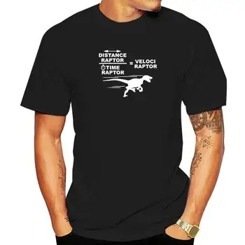 Vzdialenosť Raptor V Priebehu Času Dravcov = Velociraptor T-Shirt Camisas Mužov Bavlna Topy T Shirt Vlastné Špeciálne Európe Tshirts