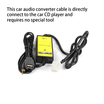 3 5mm Car Audio Adaptér Kábel CD Prehrávač Converter Automobilových Náhradných Dielov