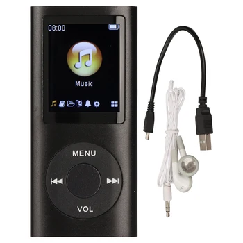 MP3 Prehrávač Štýlové Multifunkčné Bezstratový Zvukový Slim 1.8 Palcový LCD Displej Prenosný MP3 Prehrávač Hudby