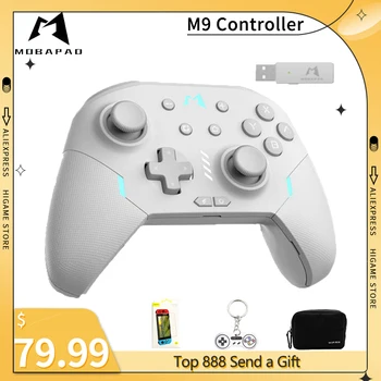 MOBAPAD HUBEN M9 Radič - Elite Gamepad Pre Nintendo Prepínač, PC, Parný - ALPY Ovládač, HD Vibrácií, Lineárne Spúšť Tlačidlo