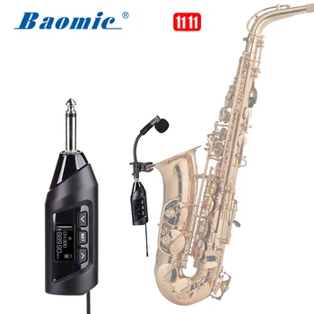 Baomic TR-15 Hudobné nástroje, Saxofón Vyhradená Bezdrôtový Mikrofón Reverb 6 Úprava EQ Rovnováhy Nariadenia
