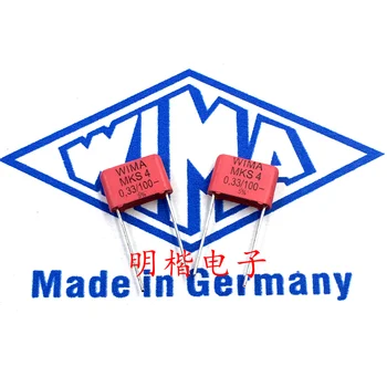 Doprava zadarmo 10pcs/30pcs WIMA Nemecko kondenzátor MKS4 100V 0.33 UF 100V 334 330nf P=10 mm