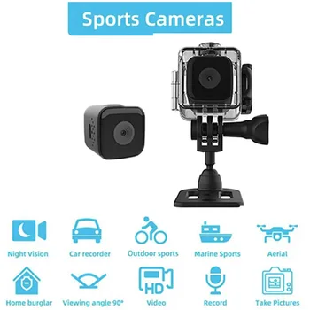 Vodotesné mini športové kamery, malá akcia záznamník, potápanie bicykli, 30 metrov, SQ281080P FHD, outdoor, šport
