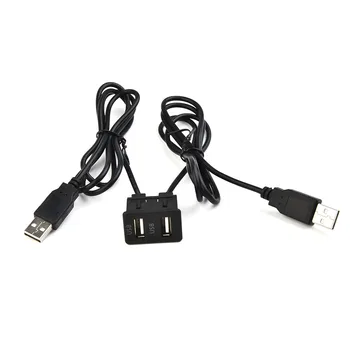 Konektor Kábel Adaptéra Jednoduchá Inštalácia 1 X Plastové 100 CM Náhradné USB Port, AUX Zbrusu Nový Duálny USB Interiéru